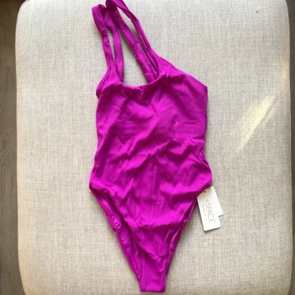L*Space Ribbed Phoebe One Piece Swimsuit (size XS/4) NWT - Picture 4 of 9